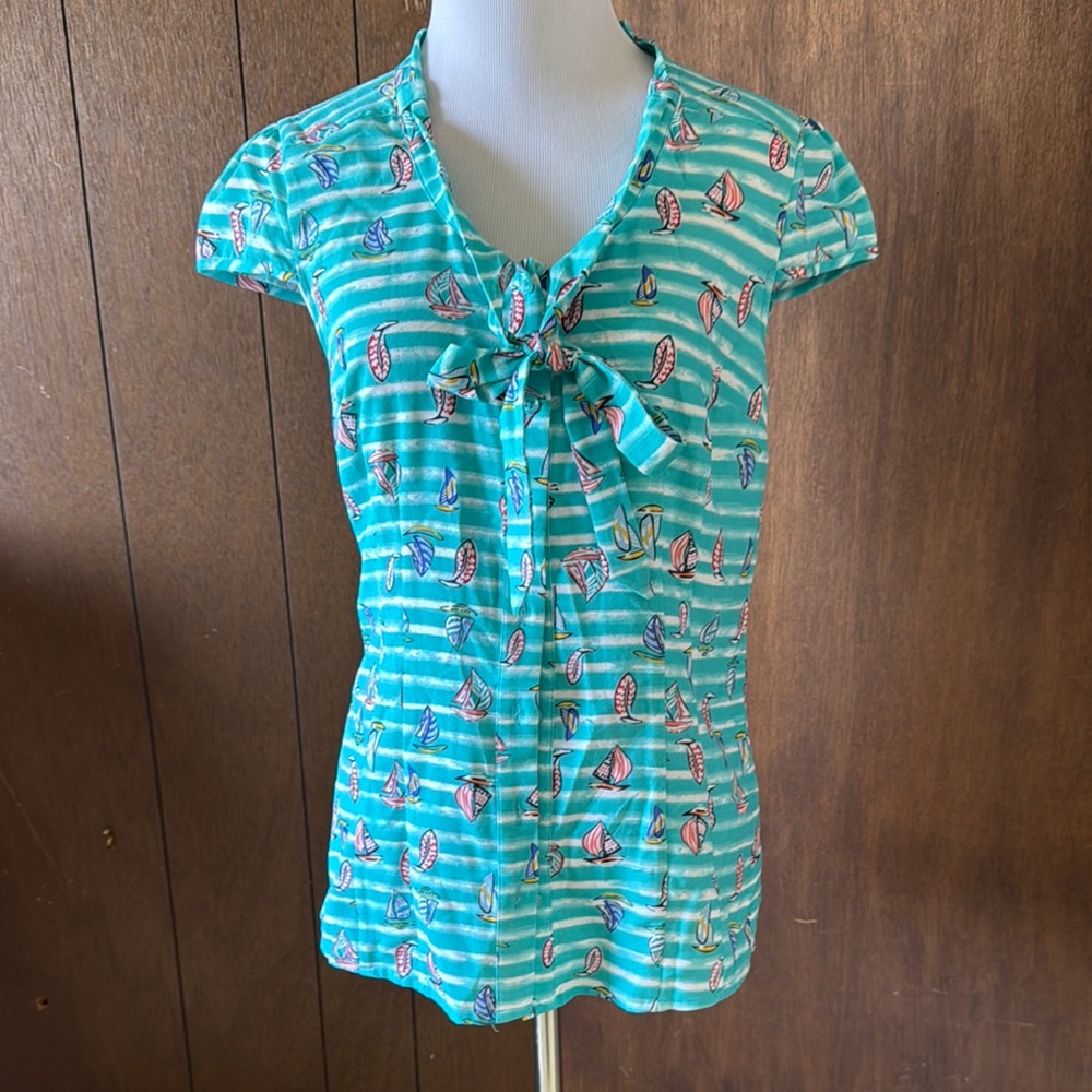 ModCloth Nautical Print Women's Top